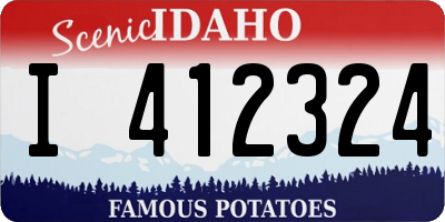 ID license plate I412324