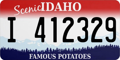 ID license plate I412329