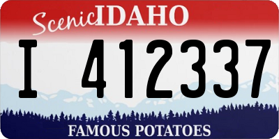 ID license plate I412337