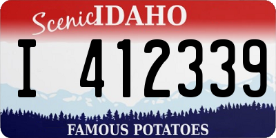 ID license plate I412339