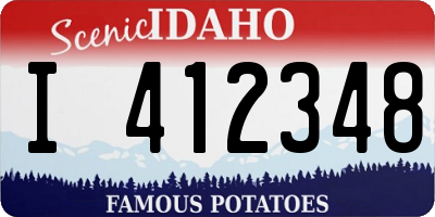 ID license plate I412348