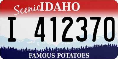 ID license plate I412370