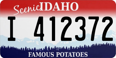 ID license plate I412372
