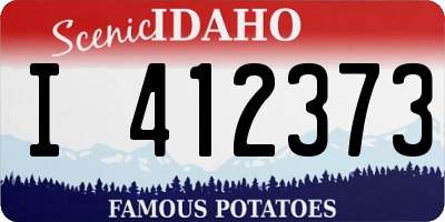 ID license plate I412373