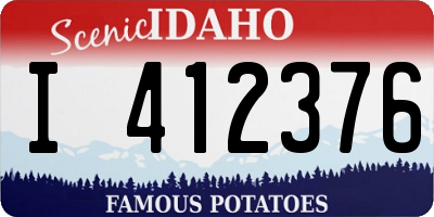 ID license plate I412376