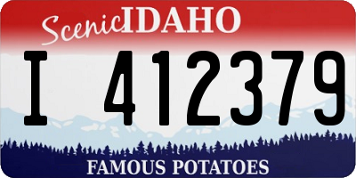ID license plate I412379