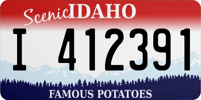 ID license plate I412391