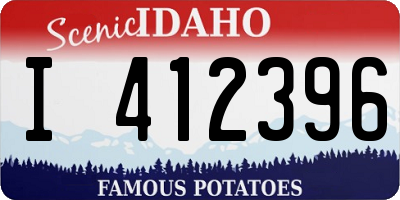 ID license plate I412396