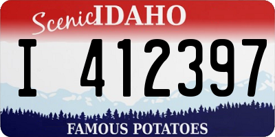 ID license plate I412397