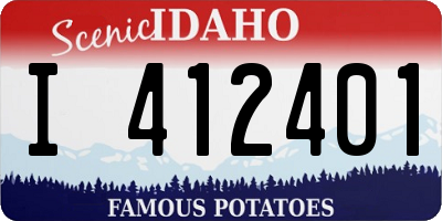 ID license plate I412401