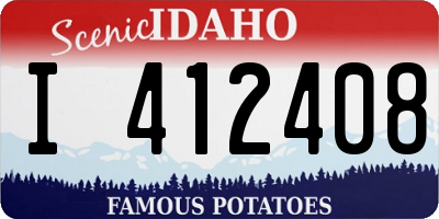 ID license plate I412408