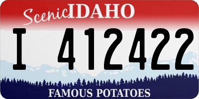 ID license plate I412422