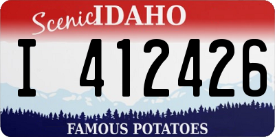 ID license plate I412426
