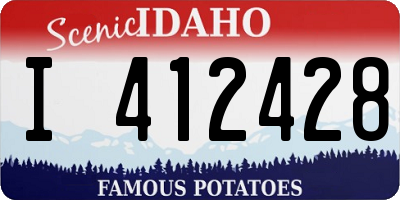 ID license plate I412428