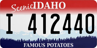 ID license plate I412440