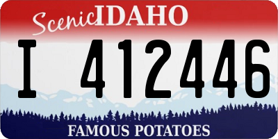 ID license plate I412446