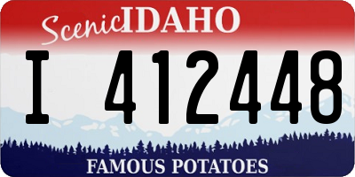 ID license plate I412448