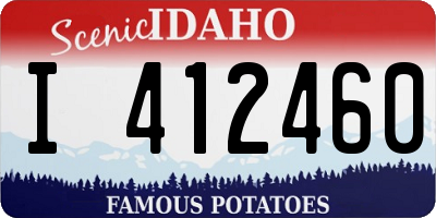 ID license plate I412460