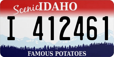 ID license plate I412461