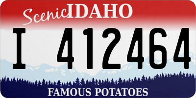 ID license plate I412464