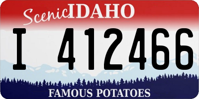 ID license plate I412466
