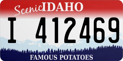 ID license plate I412469