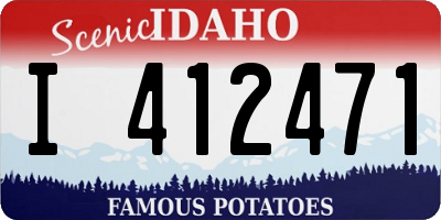 ID license plate I412471