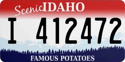 ID license plate I412472