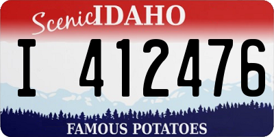 ID license plate I412476