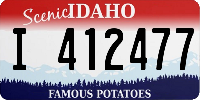 ID license plate I412477