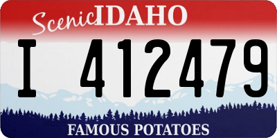 ID license plate I412479
