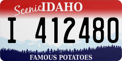 ID license plate I412480