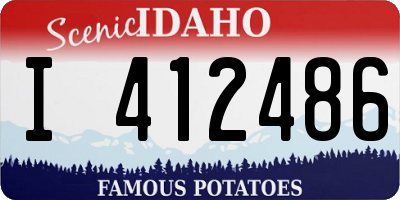 ID license plate I412486