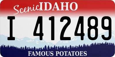 ID license plate I412489