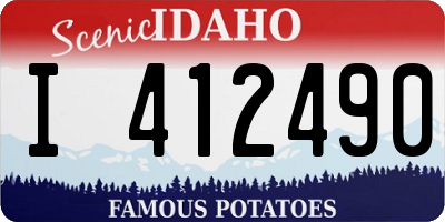 ID license plate I412490