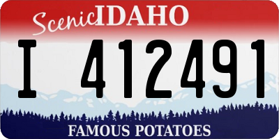 ID license plate I412491