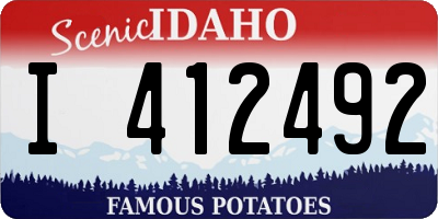 ID license plate I412492