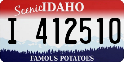 ID license plate I412510