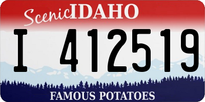 ID license plate I412519