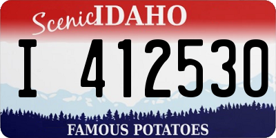 ID license plate I412530
