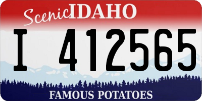 ID license plate I412565
