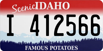 ID license plate I412566