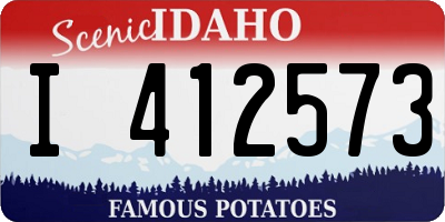 ID license plate I412573