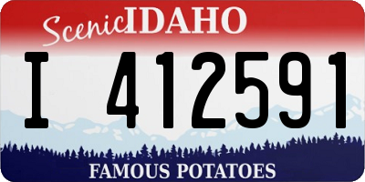 ID license plate I412591