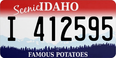 ID license plate I412595