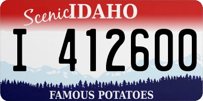 ID license plate I412600