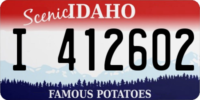 ID license plate I412602