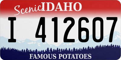 ID license plate I412607