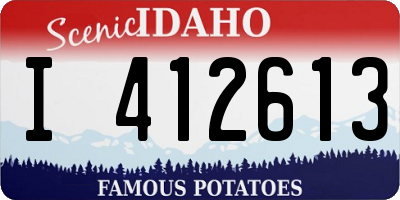 ID license plate I412613