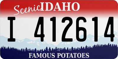 ID license plate I412614